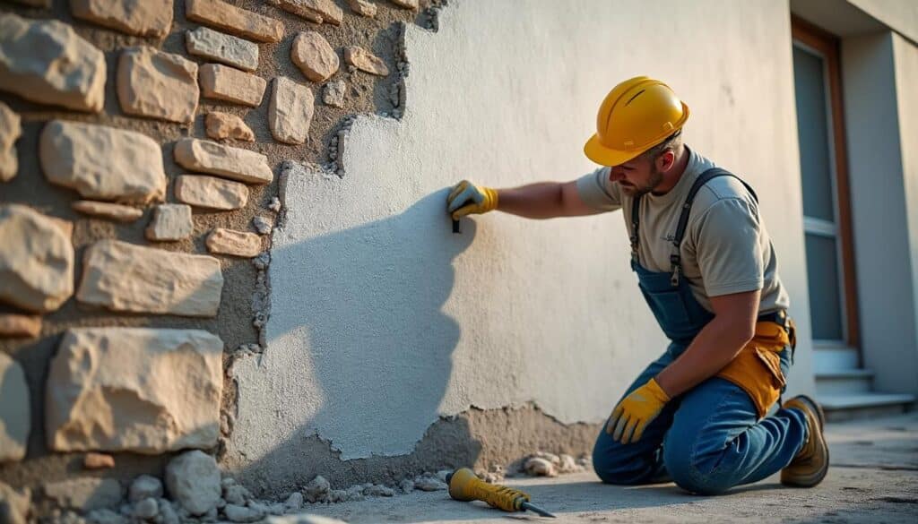 Lutter contre l’humidité dans une maison ancienne par la rénovation du crépi et de l’isolation
