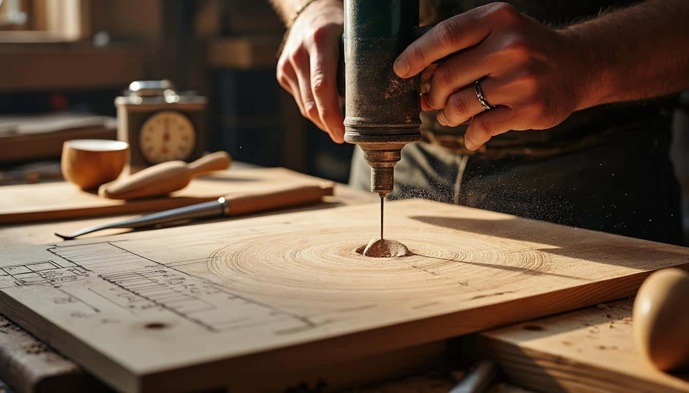 Illustration: Comprendre l’utilité et le fonctionnement de la scie cloche pour le bois