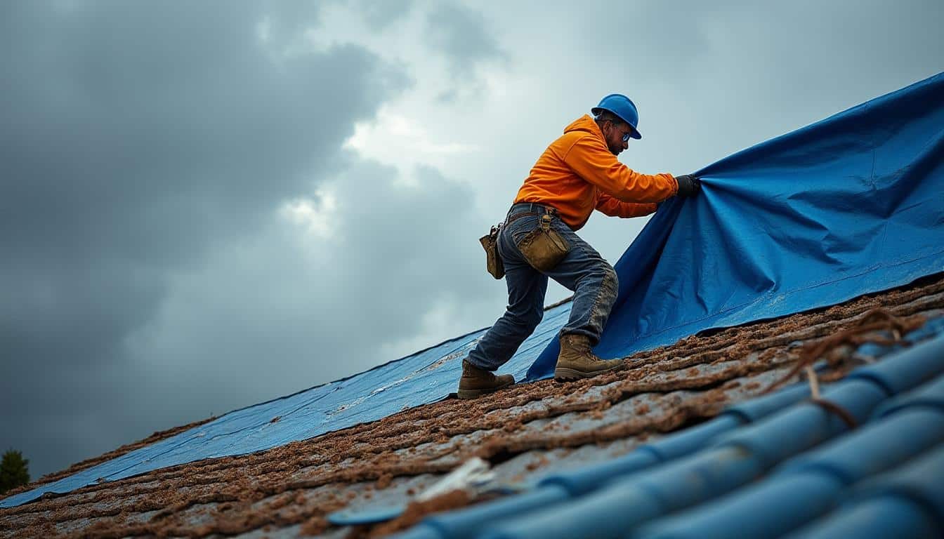 Bâche de protection toiture : guide complet pour bien choisir et poser