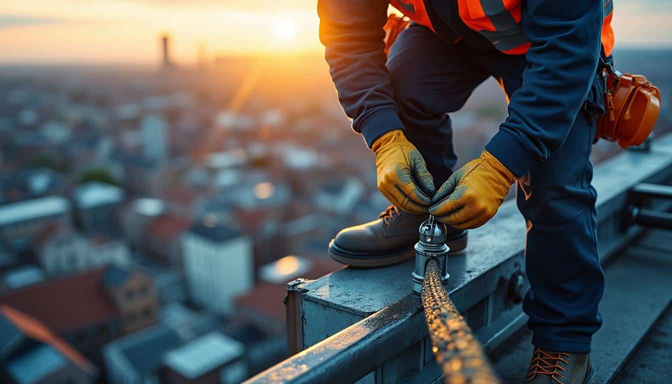 Illustration: Comprendre le rôle essentiel du garde corps de toiture pour la sécurité en hauteur