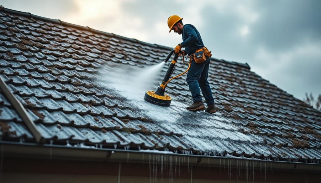 Machine de nettoyage de toiture : guide complet pour un entretien efficace