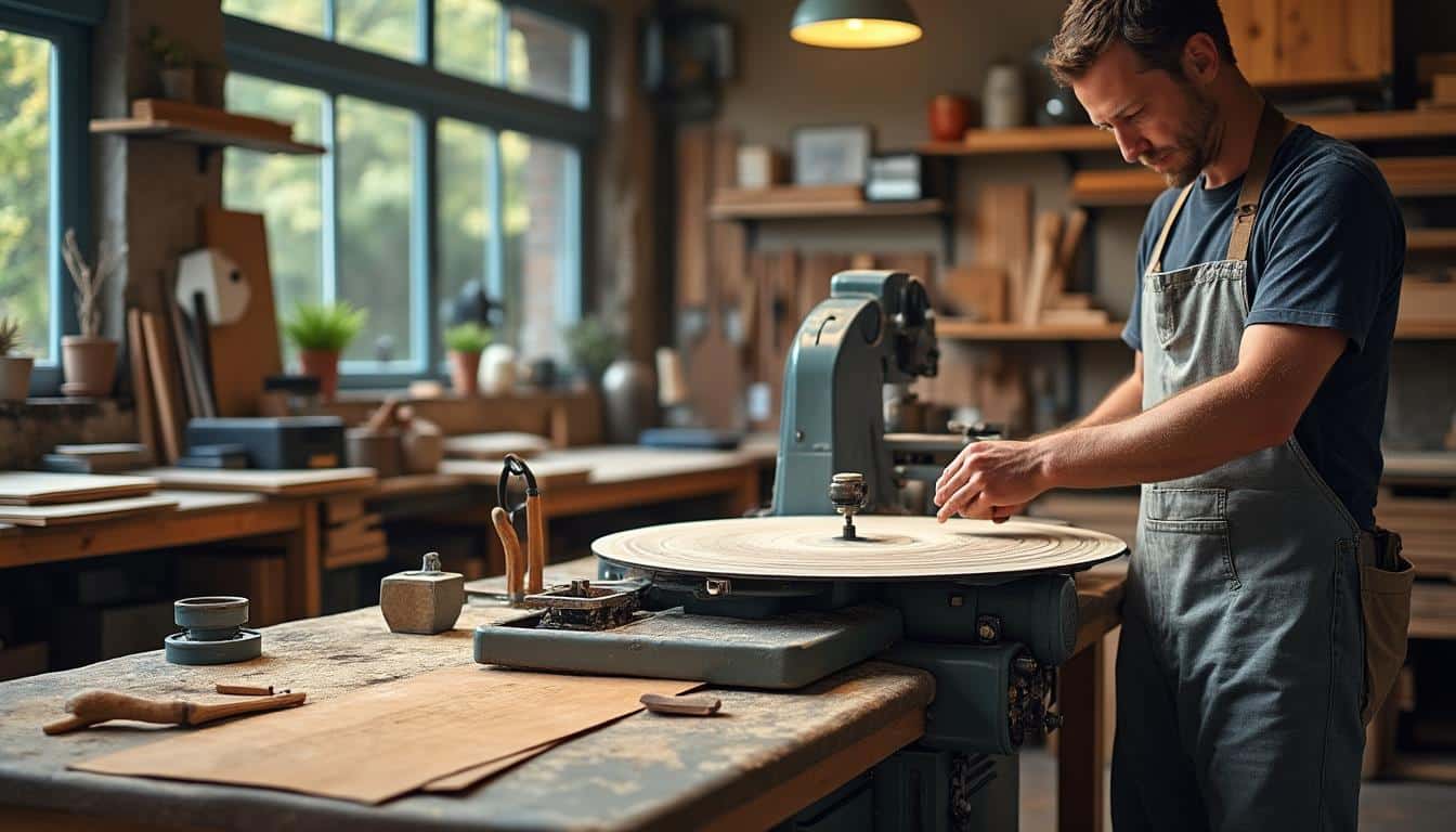 Illustration: Les critères indispensables pour bien choisir une scie circulaire avec tapis d’occasion