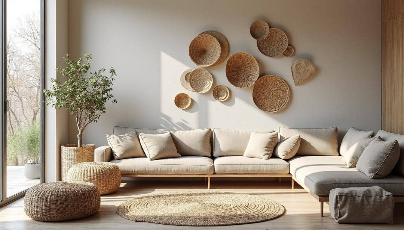 Décoration murale en rotin : charme naturel et élégance durable