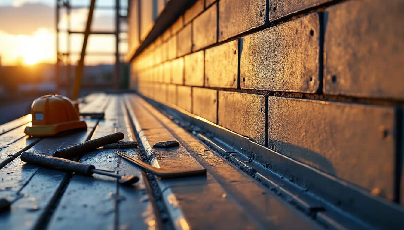 Illustration: Comprendre le rôle de la rive contre mur dans une toiture en bac acier
