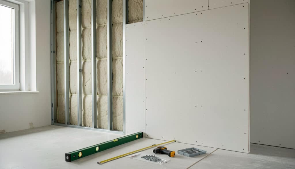Prix d’une cloison en placo avec isolation au m²